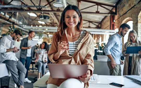 Business Woman with Tablet